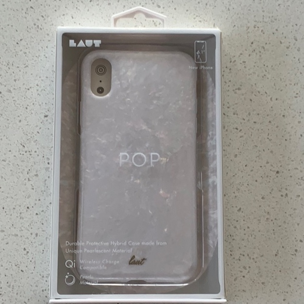 LAUT iPHONE XS MAX CASE Pop Pearl - Arctic White 		NIB